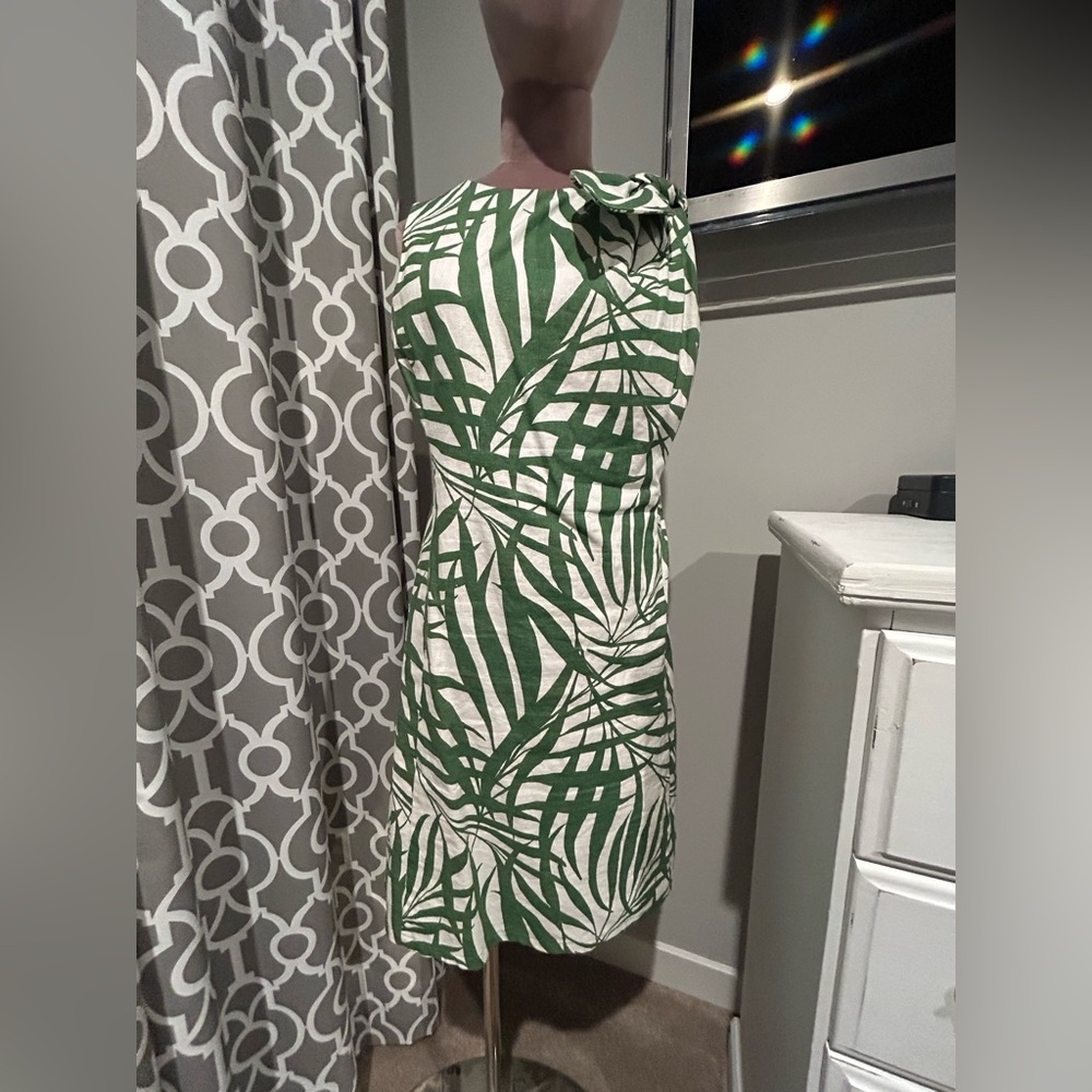 Kate Spade, Palm Frond Dress Knot Shoulder Dress, size 8 - Picture 2 of 11